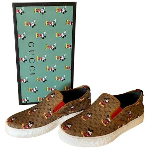 gucci mickey slippers|Gucci slippers for men price.